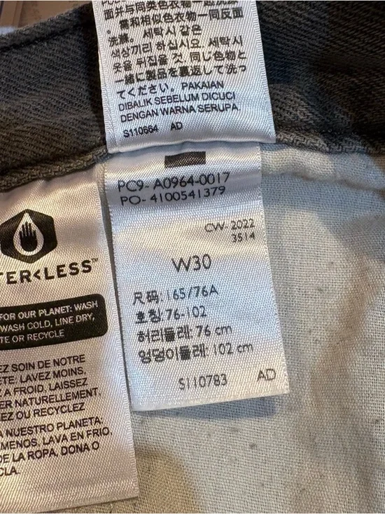 Levi’s Low Pro Straight Leg Gray Bleach Splatter Jeans Size 30 NWT-Y2K-Grunge - Picture 16 of 16